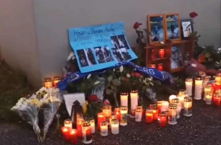Lighting candles in memory of brothers who died accidentally in Germany (VIDEO)