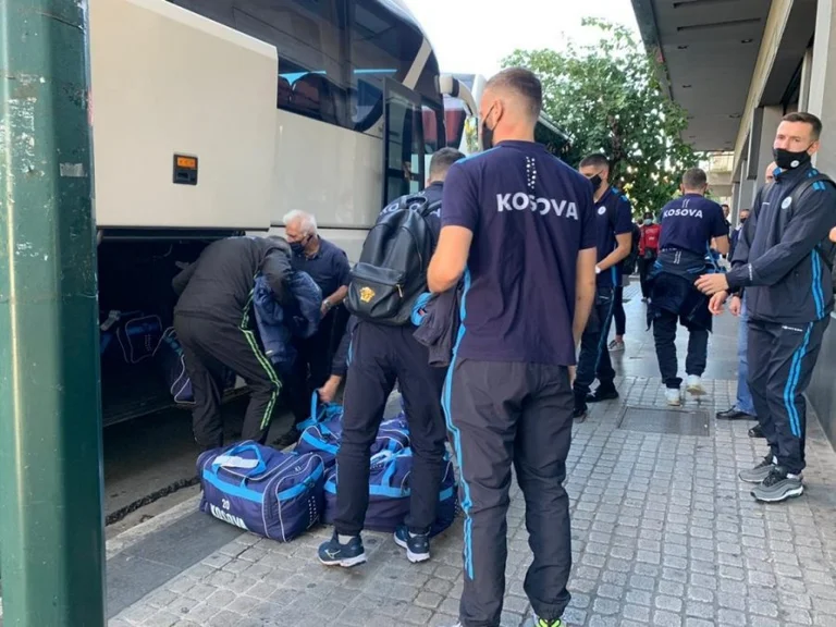 Kosovo National Landing in Athens Today Trains Last Before match