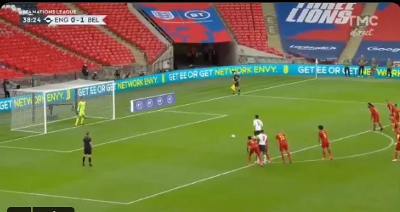 England equals score, Rasford marks from multi-class penalty