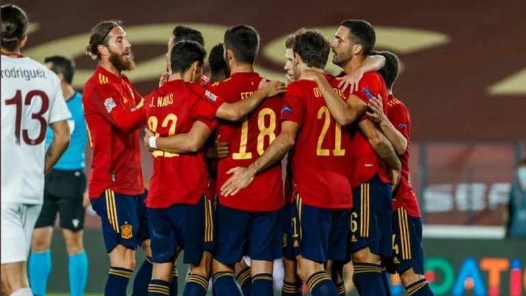Spain defeats Albania's hard-to-do Zivkra