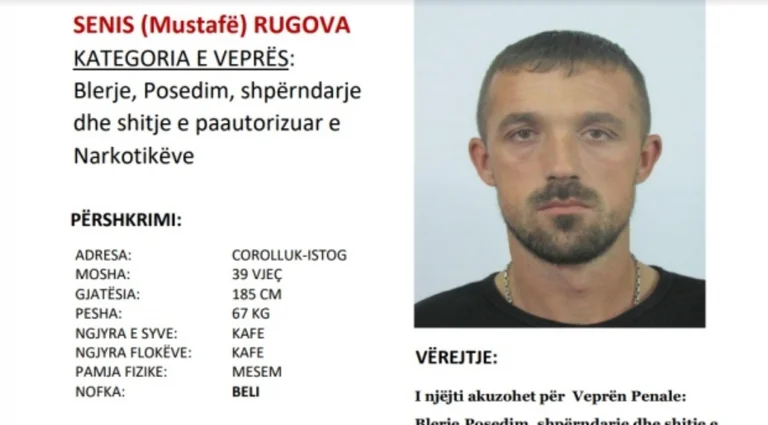 Senis Rugova buscado por la policía de Kosovo
