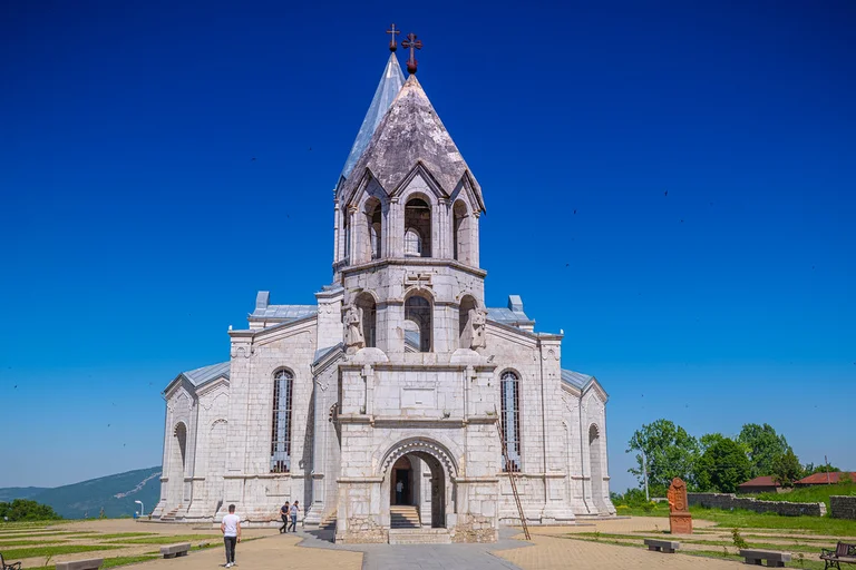 The Armenian-Azerbagian War: Armenian historic cathedral also known