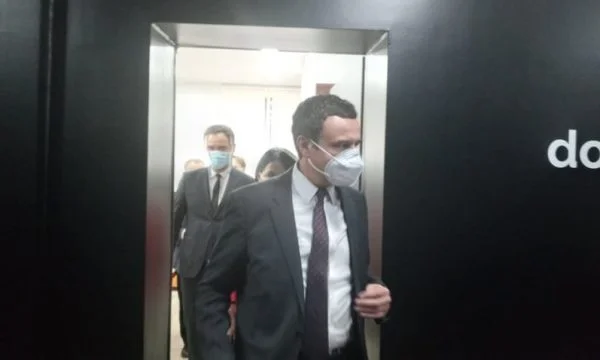 EU Commissioner) meets with Kurti