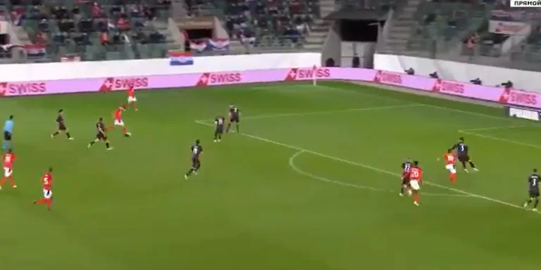 Switzerland was defeated by Croatia tonight, but look at this Gran's Jaka assisting