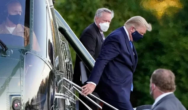 Trumps Infektion inspirierte 25% der Amerikaner, Maske und physische Entfernung zu tragen