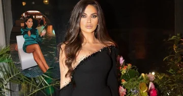 Beatrice Ramosaj semble séduisante en robe courte