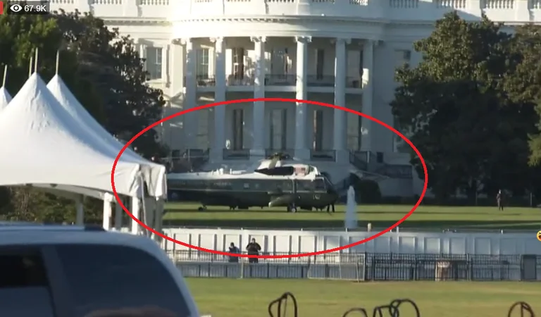 Trump dërgohet me helikopter në spital ushtarak (Video)