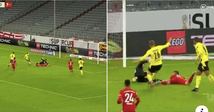Askush nuk po mund ta shpjegojë saktë këtë gol të Joshua Kimmich mbrëmë kundër Dortmundit