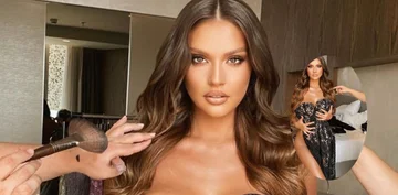 Orilla a presque tout découvert pendant qu'elle faisait sa robe.