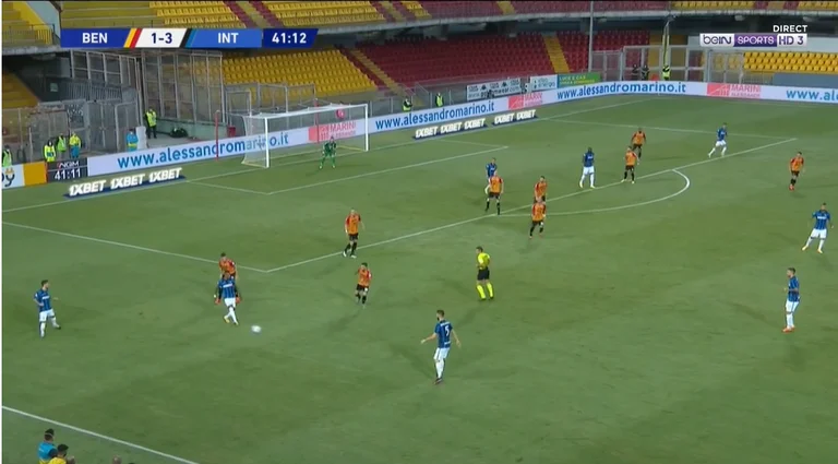 The Inter doesn't need to humiliate Beneventon like this: It also marks the card with fearable ease