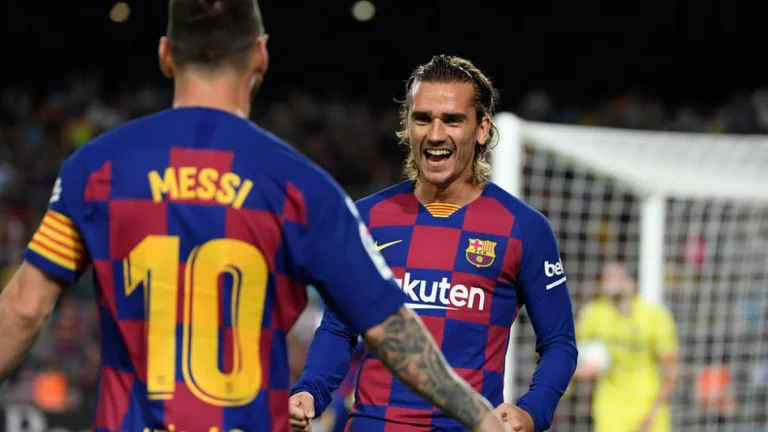 Official formations: Barcelona é Villareal
