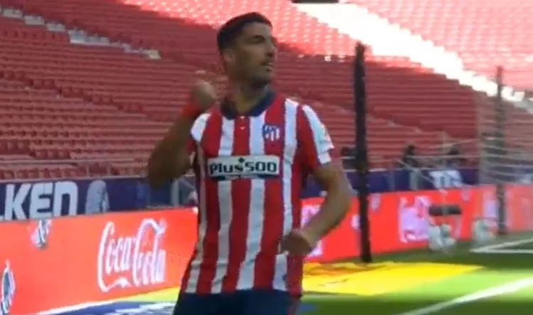 Suarez commence bien, marque dans le premier match avec Atletico.