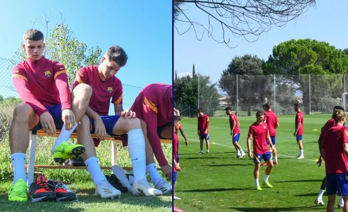 Kosovo midfielder returns to Barcelona exercise