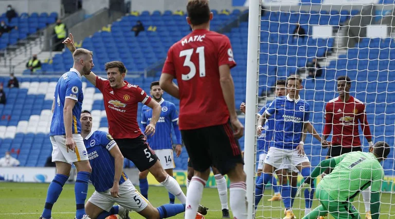 Man United wins the mad match against Brighton: Two Goals in Additional Time