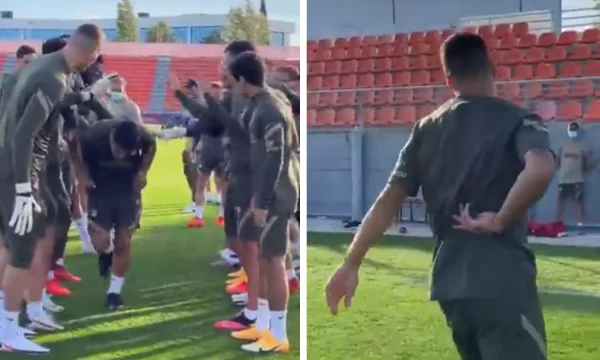 Vedi cosa si aspetta da Suarez dopo che entra nel campo di formazione Atl Madrid per la prima volta