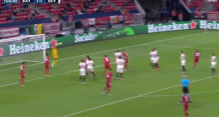 Baierney derrota a Sevilla en progreso, terrible error de portero