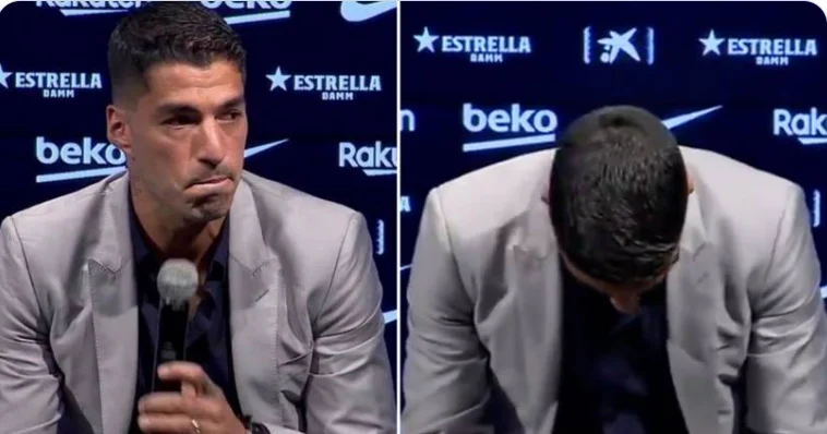 VIDEO/Der Moment, in dem Suarez auf der Pressekonferenz mit dem Abschied von Barcelona beginnt
