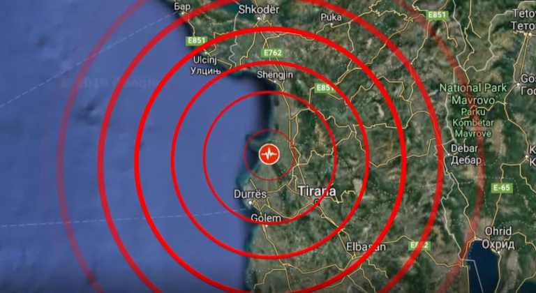 Otro terremoto en Albania, aquí estaba el epicentro