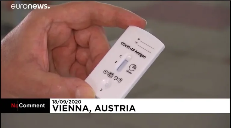 Video: Ovidic-19 test con punteggi in Austria per 10 minuti