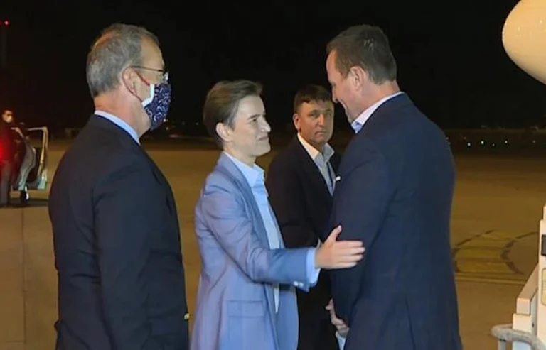 After signing agreement in Pristina, Grenelli arrives in Belgrade