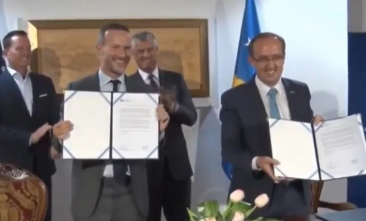 Este es el acuerdo que Hoti firmó con la delegación estadounidense hoy.