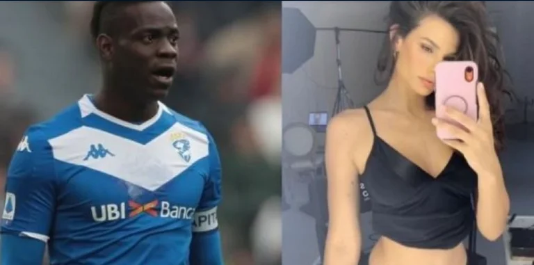 Le modèle brésilien dit qu'elle est follement amoureuse de Balotelli, l'attaquant la rend brutalement