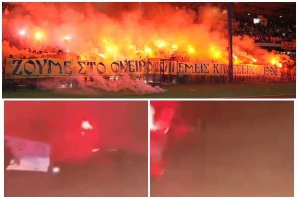 E turpshme: Tifozët e Apoelit presin Cervena Zvezdën me mesazhin “Kosova është Serbi”