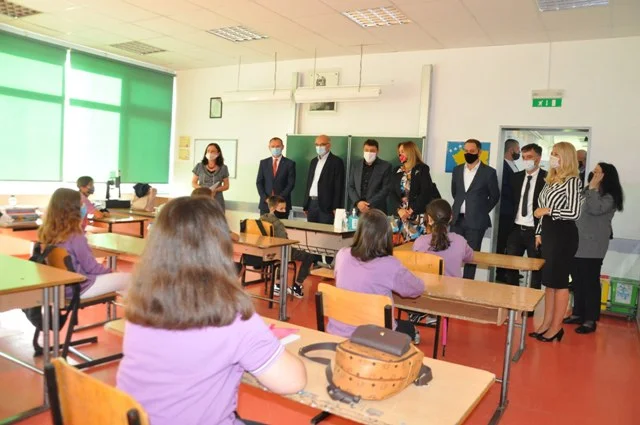Likaj: A special thrill to see our little ones sitting back at school banks