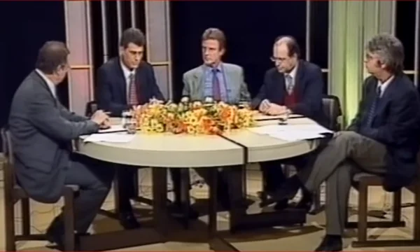 Jahr 2000: Als Journalist Sylejman Gashi bei Thaci und Rugova war.
