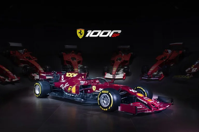 Les Ferraris ont atteint le record palpitant de 1 000 courses le dimanche: Il célèbre avec le bolid spécial