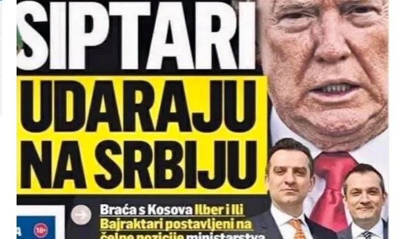 I media serbi sostengono che questi sono i due albanesi che hanno aiutato Trump Serbia