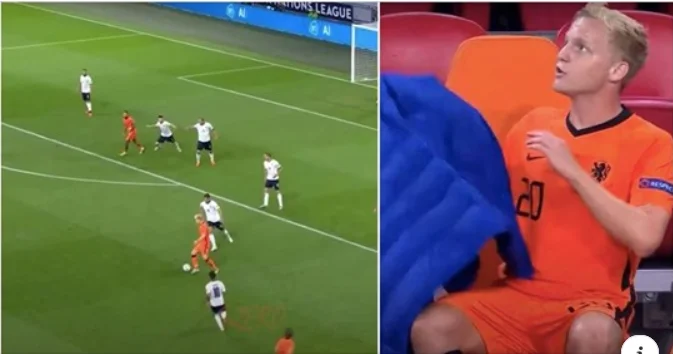 VIDEO/ THE CENTURAL View of Man Wood's new transfer, Donny van de Beek last night against Italy