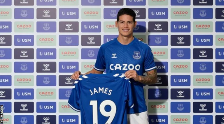 Oficial: James Rodriguez completa la transferencia a Everton