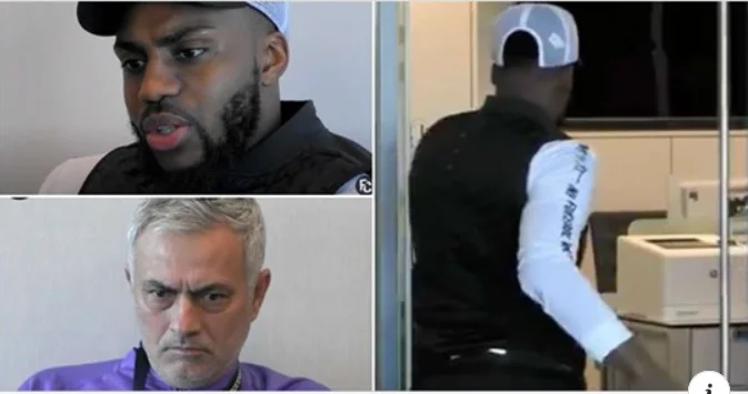 Je dirige des joueurs qui s'entraînent, des images de l'échange brutal de Danny Rose avec Maureen au bureau.
