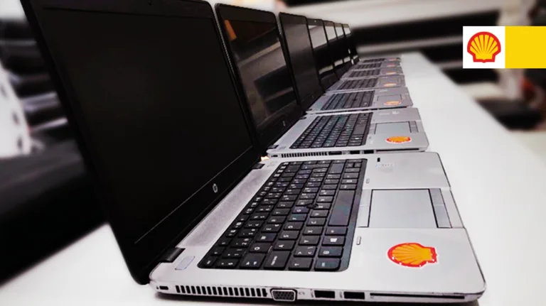 Shell dhuron 27 Laptop për Shkollën fillore Faik Konica