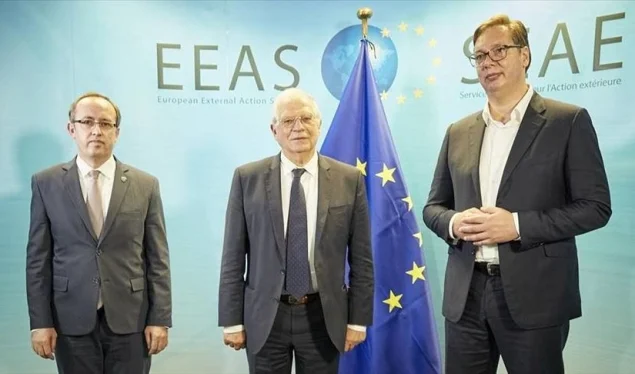 Në Bruksel mbahet takimi i nivelit të lartë Kosovë-Serbi