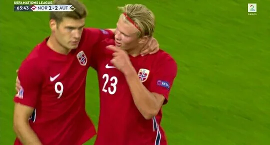 Erling Haaland shënon golin e parë për Kombëtaren e Norvegjisë