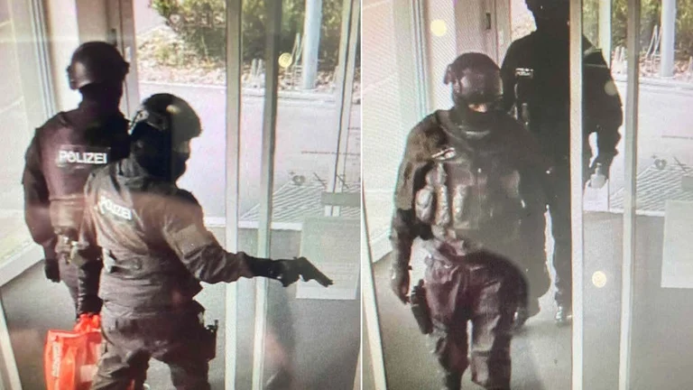 Si në filma: Hajdutët vishen si policë dhe e grabisin bankën