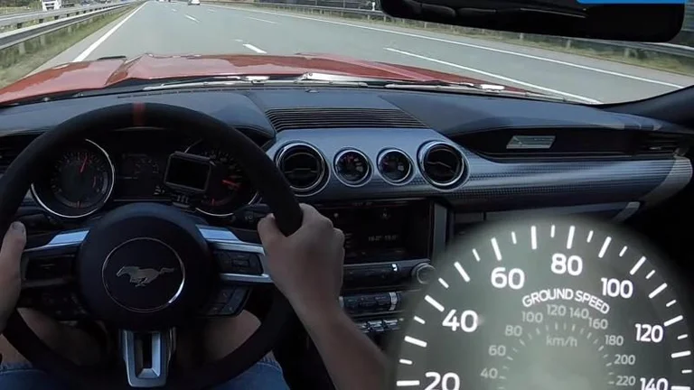 The new Mustang “can” road to the German car from speed