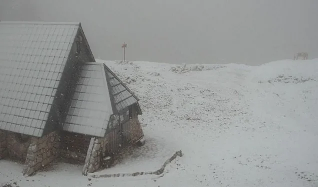 Schnee in Slowenien