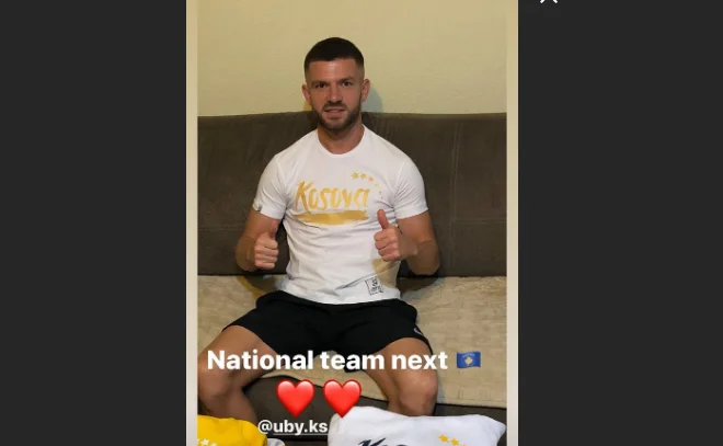 Valon Berisha pronto per i giochi di settembre, posa foto da Pristina
