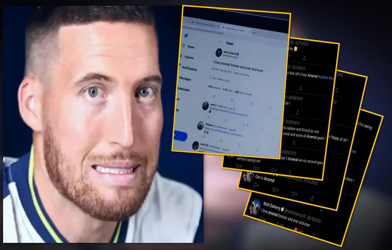 Substance avec Tottenham, le footballeur est forcé d'effacer le post: J'aime Arsenal