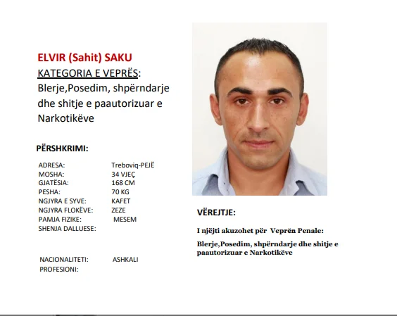 Policía buscando a este tipo
