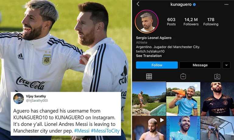 Ready work done? Aguero takes away the number '{0}'10 from the Instagram, releases it for the Man City Mess? This is the truth.