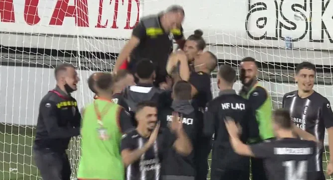 LAÇI HEROIK/ Triumfon pas penalltive dhe ngritë në qiellin e shtatë fansat shqiptarë