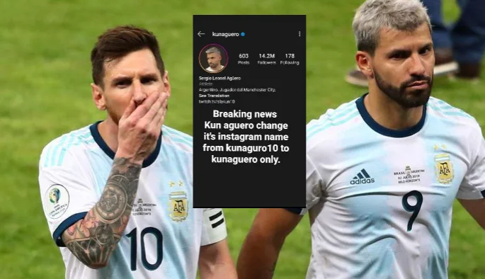 L'ultima mossa di Aguero fa capire che il Mess di Manchester City