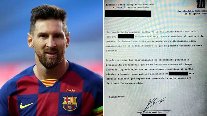 Zbulohet letra që Messi ia dërgoi Barcelonës duke kërkuar largimin: Kërkoj që të ndërpritet marrëdhënia e punës