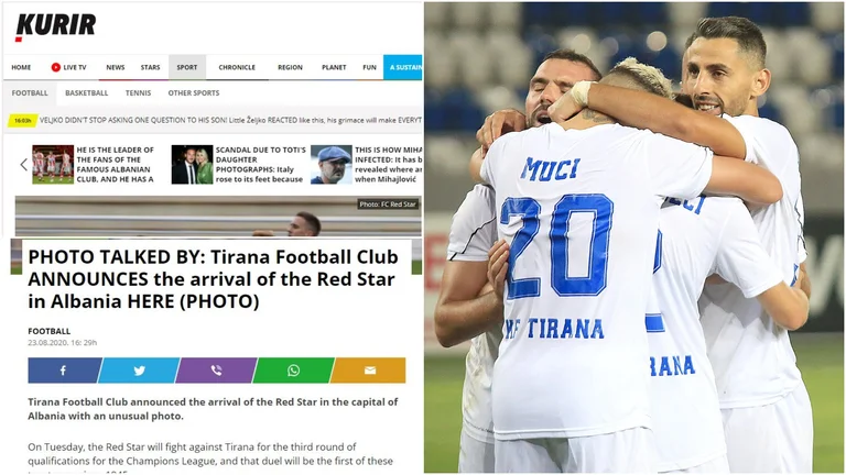Postimi i fundit i Tiranës në Instagram merr vëmendjen e të gjithëve, reagojnë mediat serbe