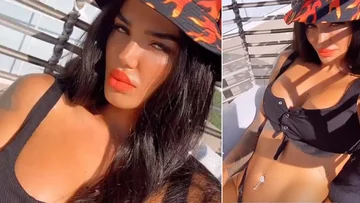 Morena montre des formes de corps dans le bikini