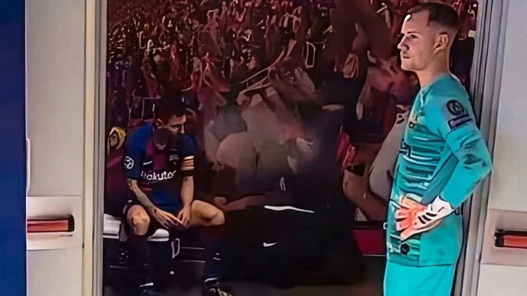 Completely destroyed: Lionel Mess's photo makes world lap after German humiliation